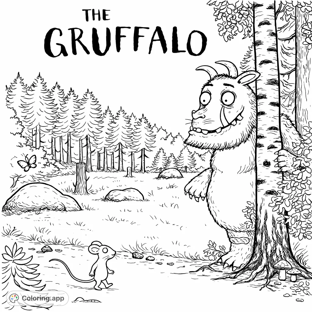 Gruffalo Coloring Pages - Coloring