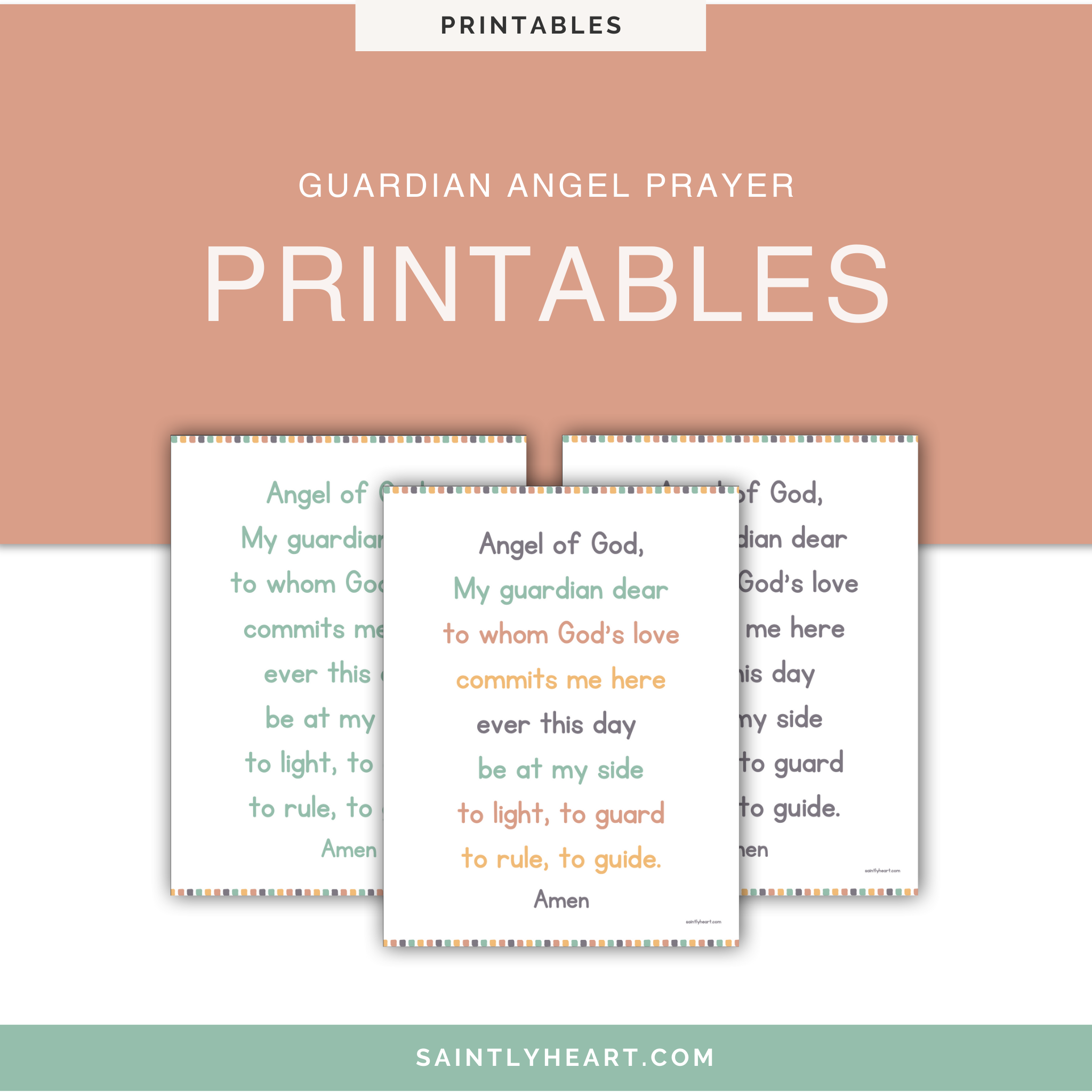 Guardian Angel Prayer - Saintly Heart