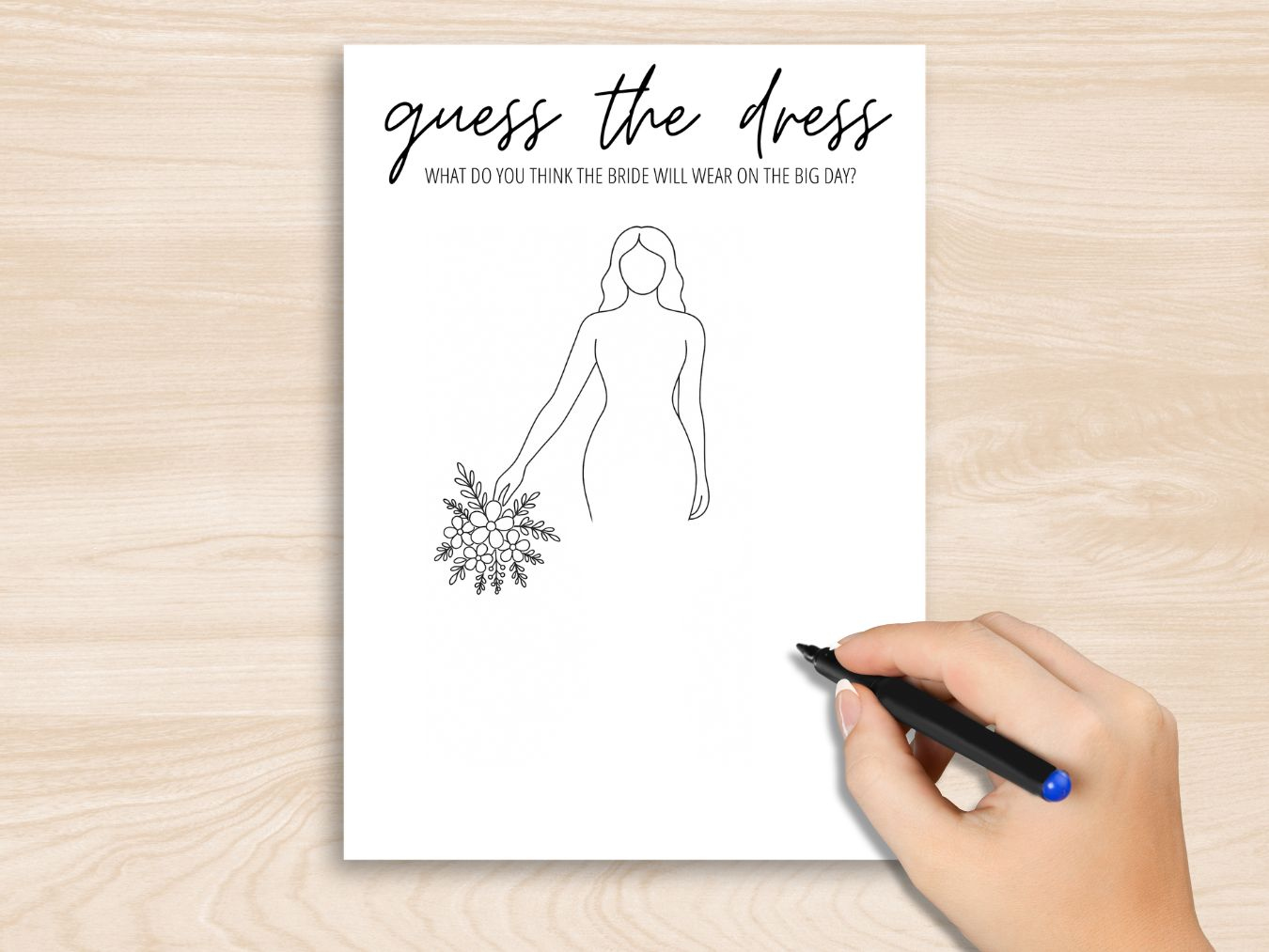 Guess the Dress: A Fun Bridal Shower Game (+ Free Printable)