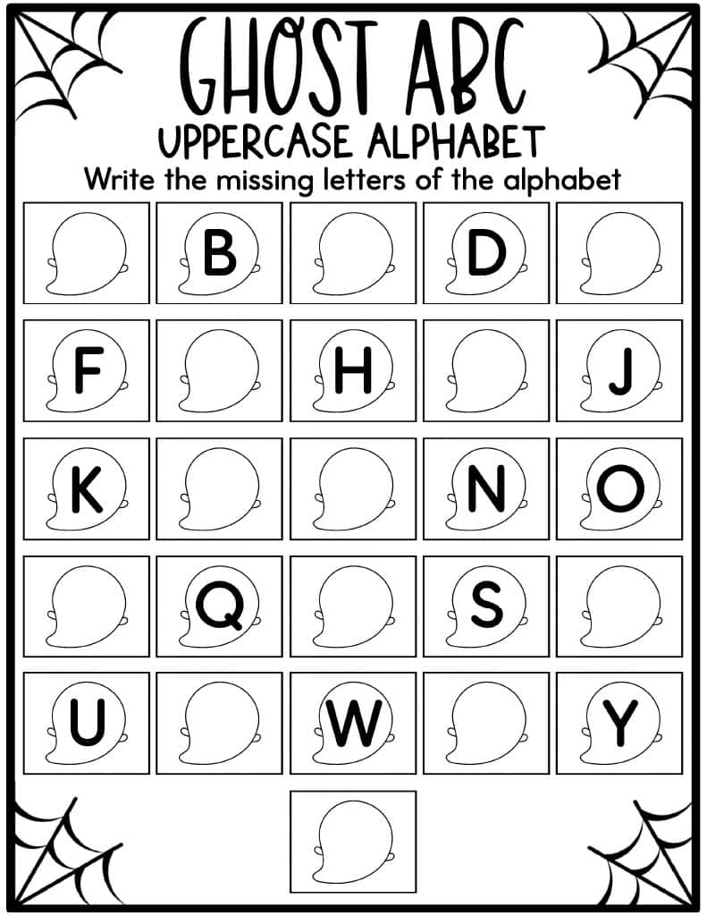 Halloween ABC and Worksheets FREE PRINTABLES! - Kids Halloween ABC and Worksheets FREE PRINTABLES! - Kids