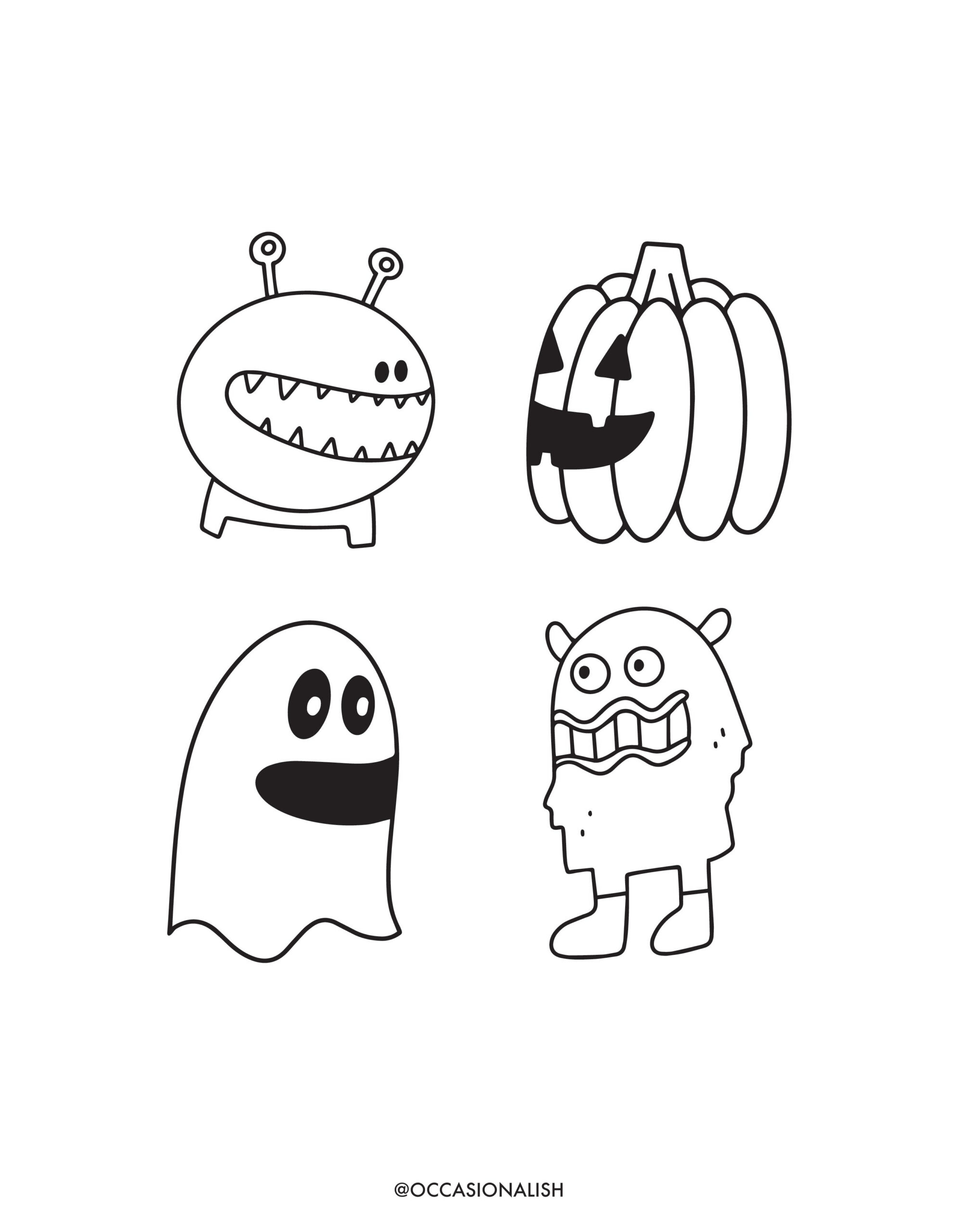 Halloween Clothespin Puppets - Easy