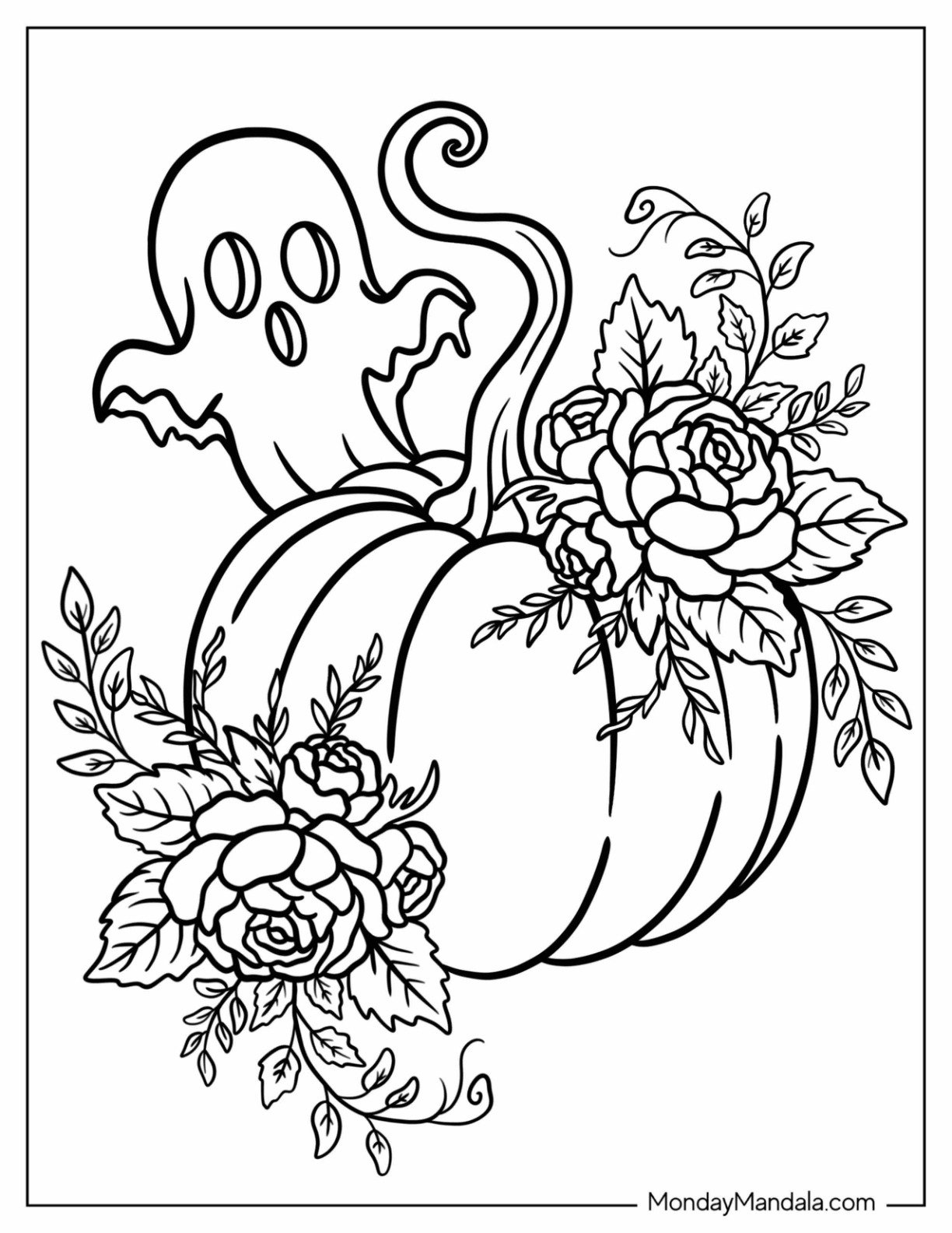 Halloween Coloring Pages for Adults (Free Printables)