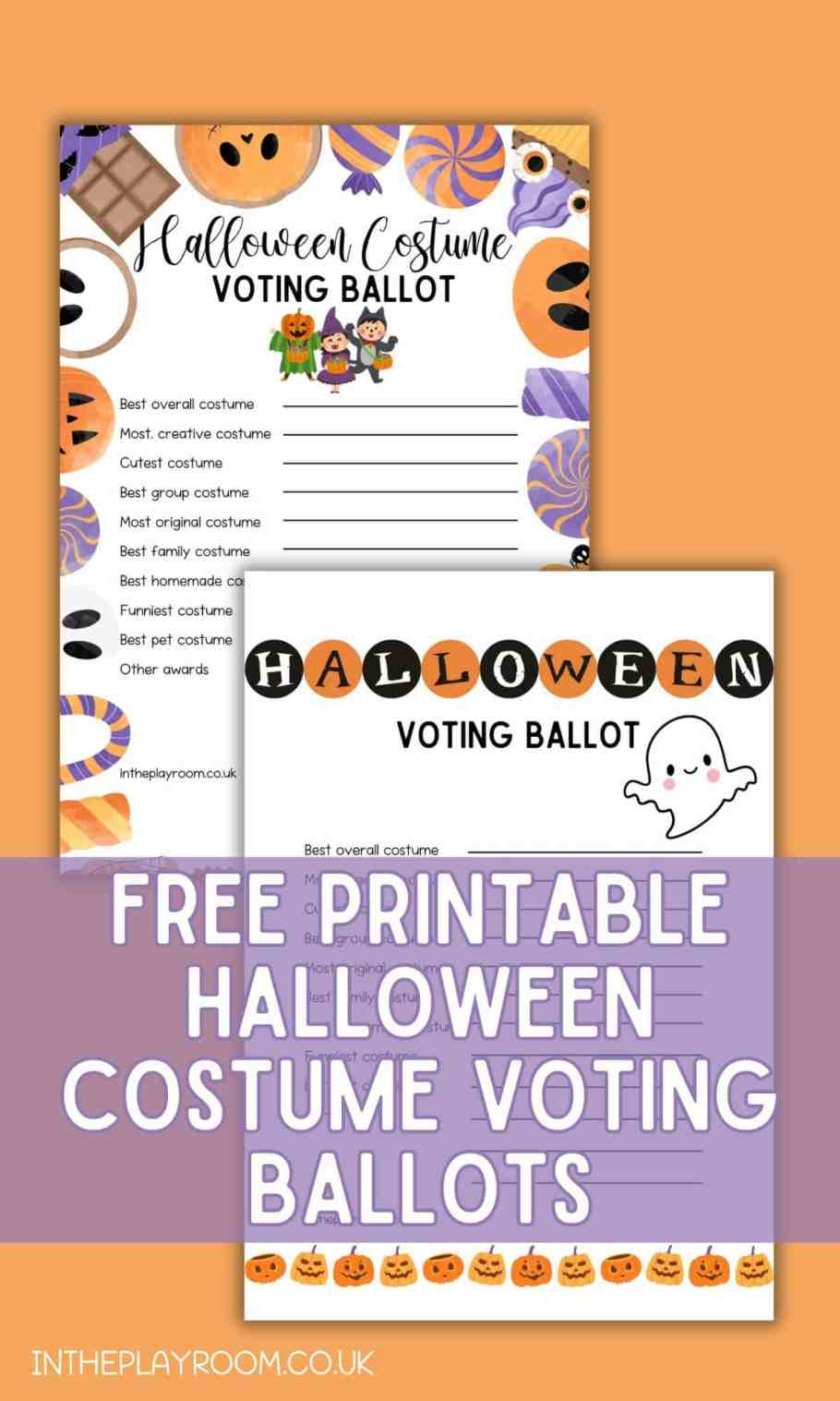 Halloween Costume Voting Ballot Printables! - In The Playroom Halloween Costume Voting Ballot Printables! - In The Playroom