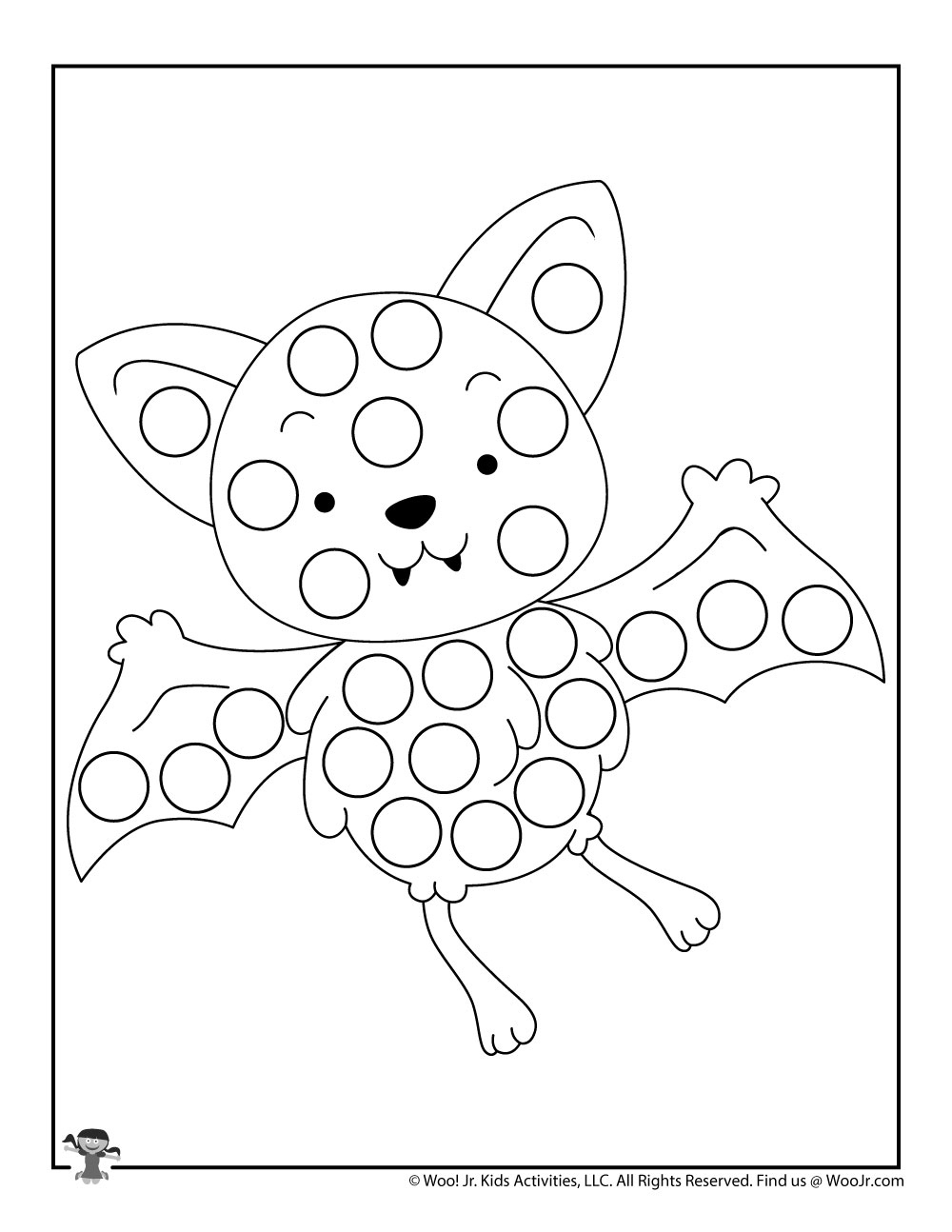 Halloween Dot Coloring Pages  Woo! Jr