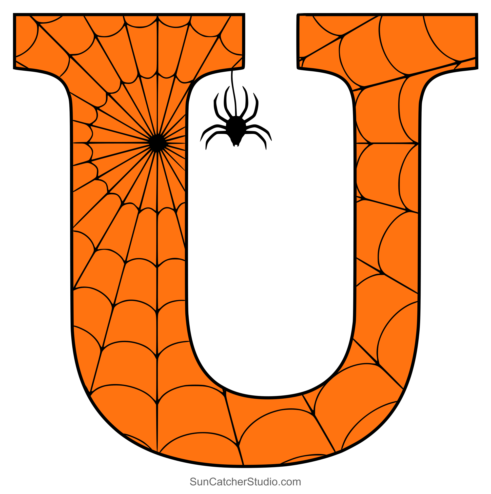Halloween Font (Printable Letters, Numbers, and Alphabet Clipart