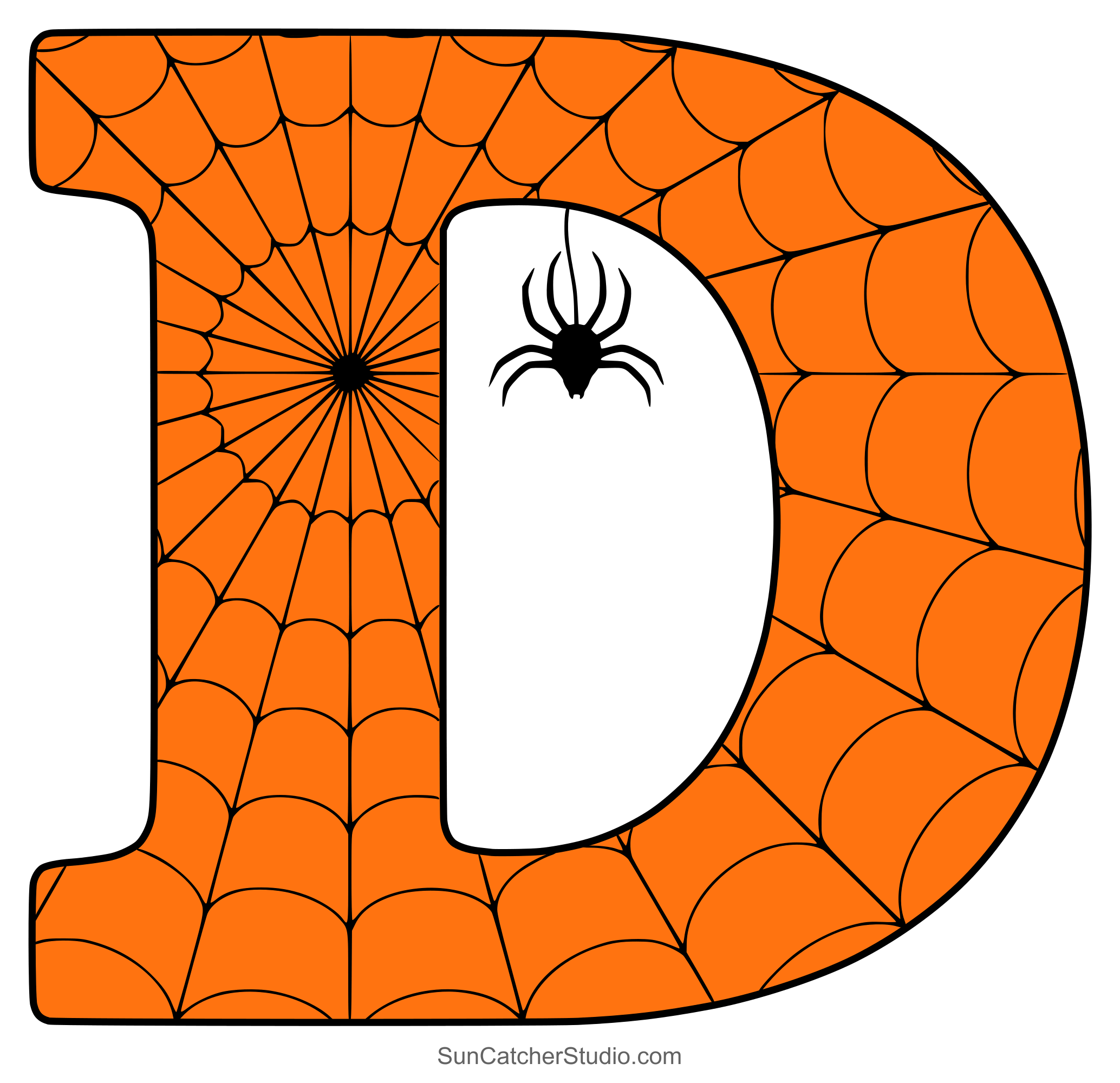 Halloween Font (Printable Letters, Numbers, and Alphabet Clipart