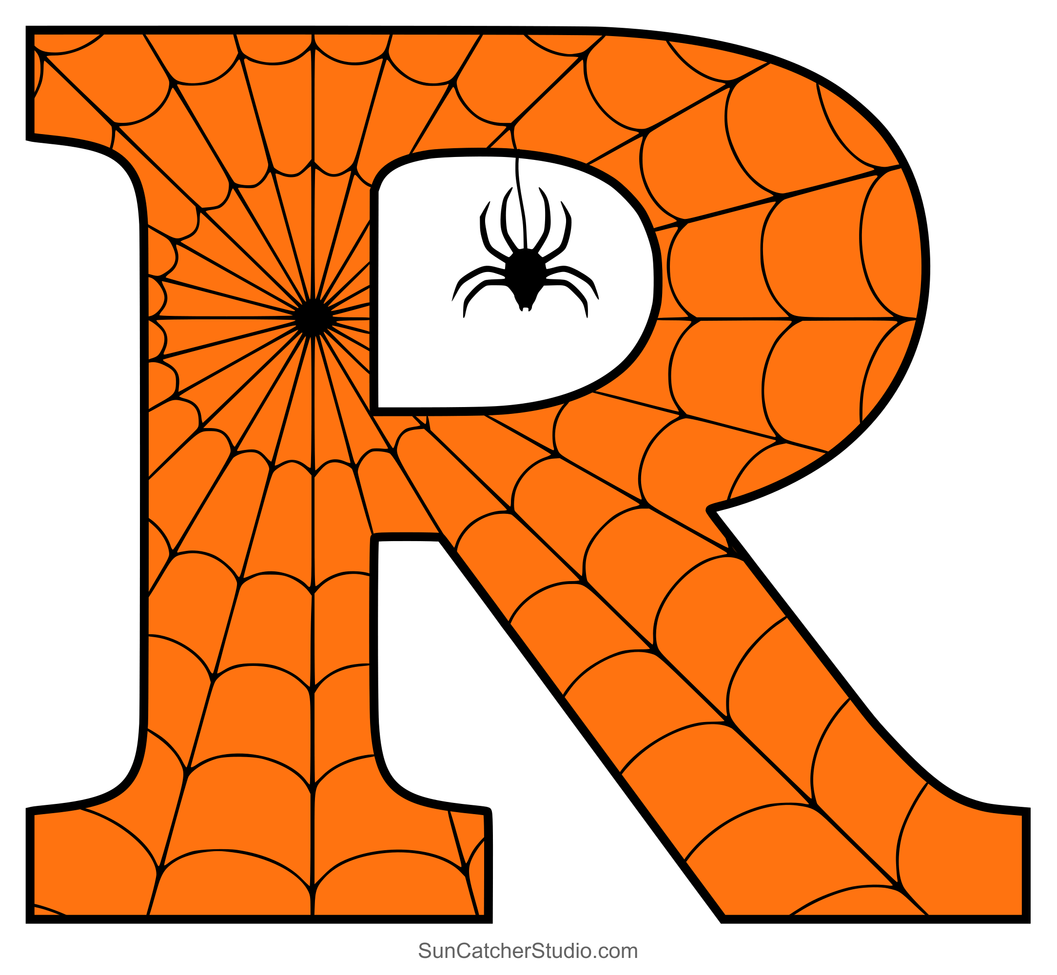 Halloween Font (Printable Letters, Numbers, and Alphabet Clipart