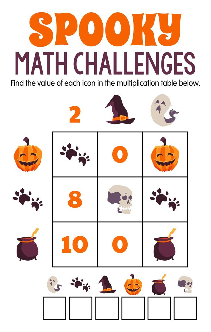 Halloween Logic Puzzles - Free PDF Printables Printablee Halloween Logic Puzzles - Free PDF Printables Printablee