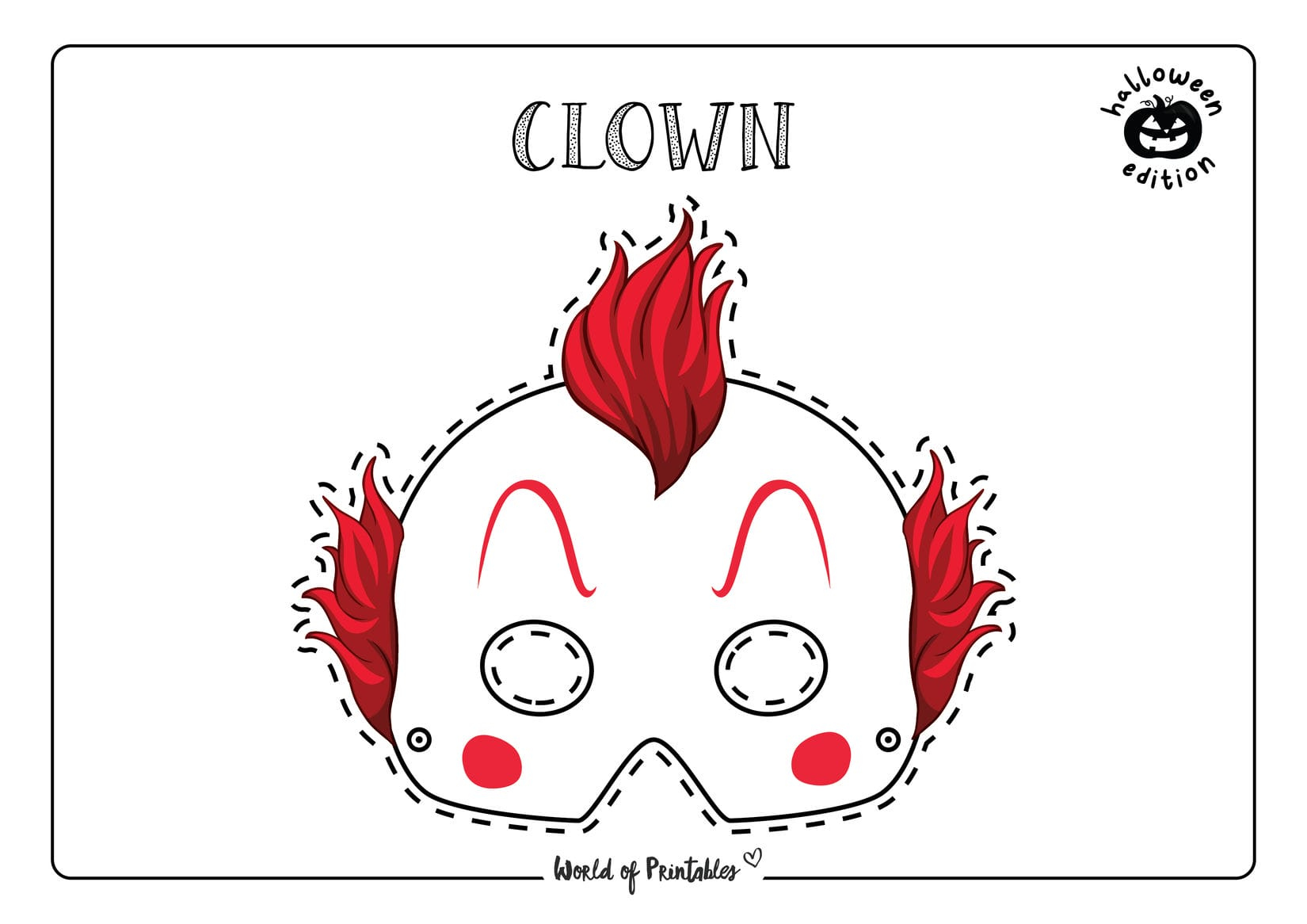 Halloween Mask Printables - World of Printables