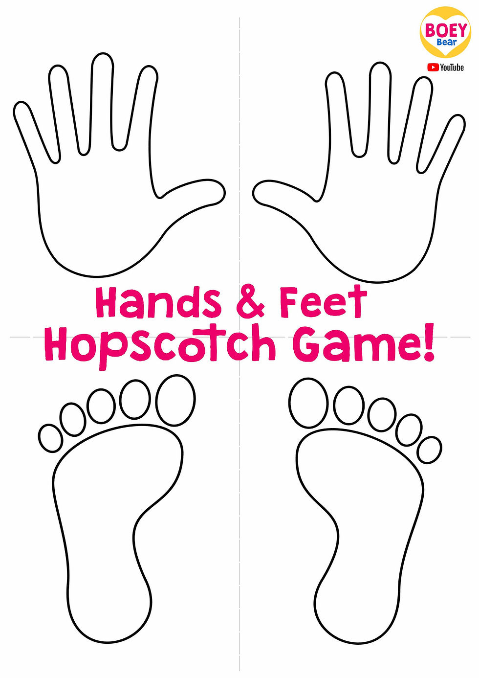 Hands & Feet Hopscotch Game!