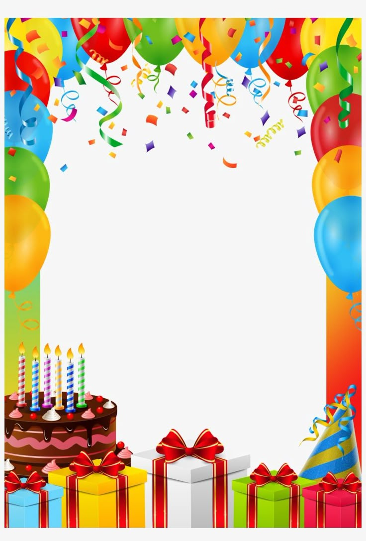 Happy Birthday Frame, Happy Birthday Images, Birthday