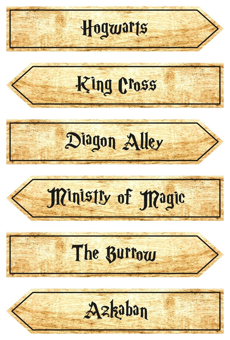 Harry Potter Signs - Free PDF Printables Printablee Harry Potter Signs - Free PDF Printables Printablee