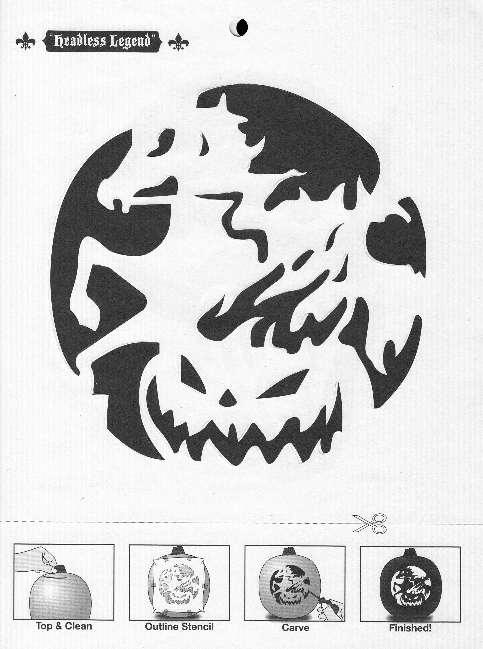 Headless Horseman (Free Pumpkin Stencil - Pumpkin Pattern Headless Horseman (Free Pumpkin Stencil - Pumpkin Pattern
