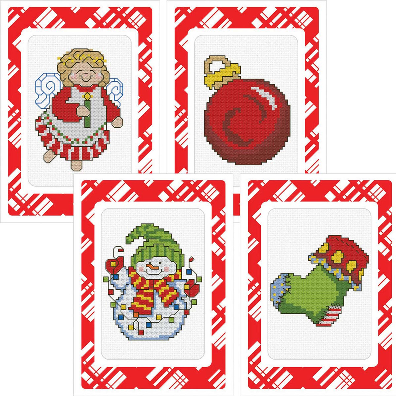 Herrschners Happy Christmas Greeting Cards Counted Cross-Stitch