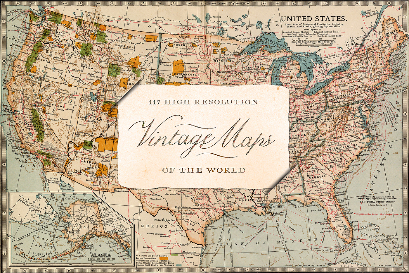High Resolution Vintage Maps of the World - Tom Chalky