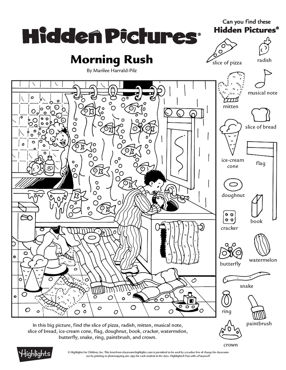 Highlights Hidden Pictures Printable - Worksheets Library Highlights Hidden Pictures Printable - Worksheets Library