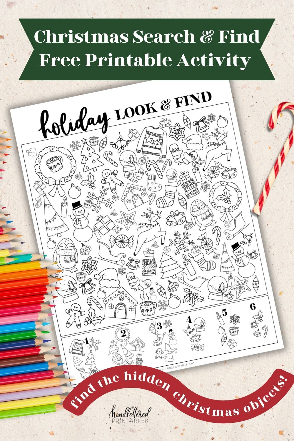 Holiday Look + Find Find the Hidden Christmas Objects Printable Holiday Look + Find Find the Hidden Christmas Objects Printable