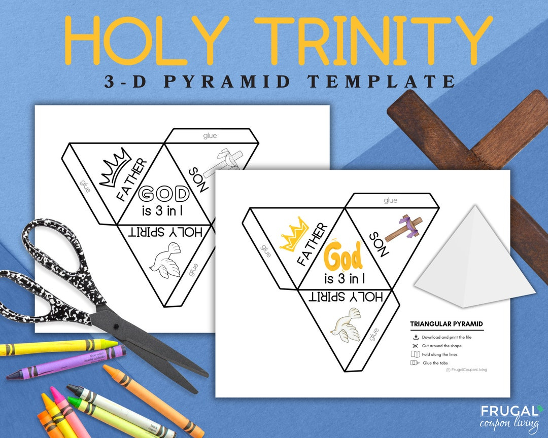 Holy Trinity Pyramid Printable Template, God -in- Trinity Sunday School Craft, Printable -D Pyramid Worksheet, Father, Son, Holy Spirit - Etsy Holy Trinity Pyramid Printable Template, God -in- Trinity Sunday School Craft, Printable -D Pyramid Worksheet, Father, Son, Holy Spirit - Etsy