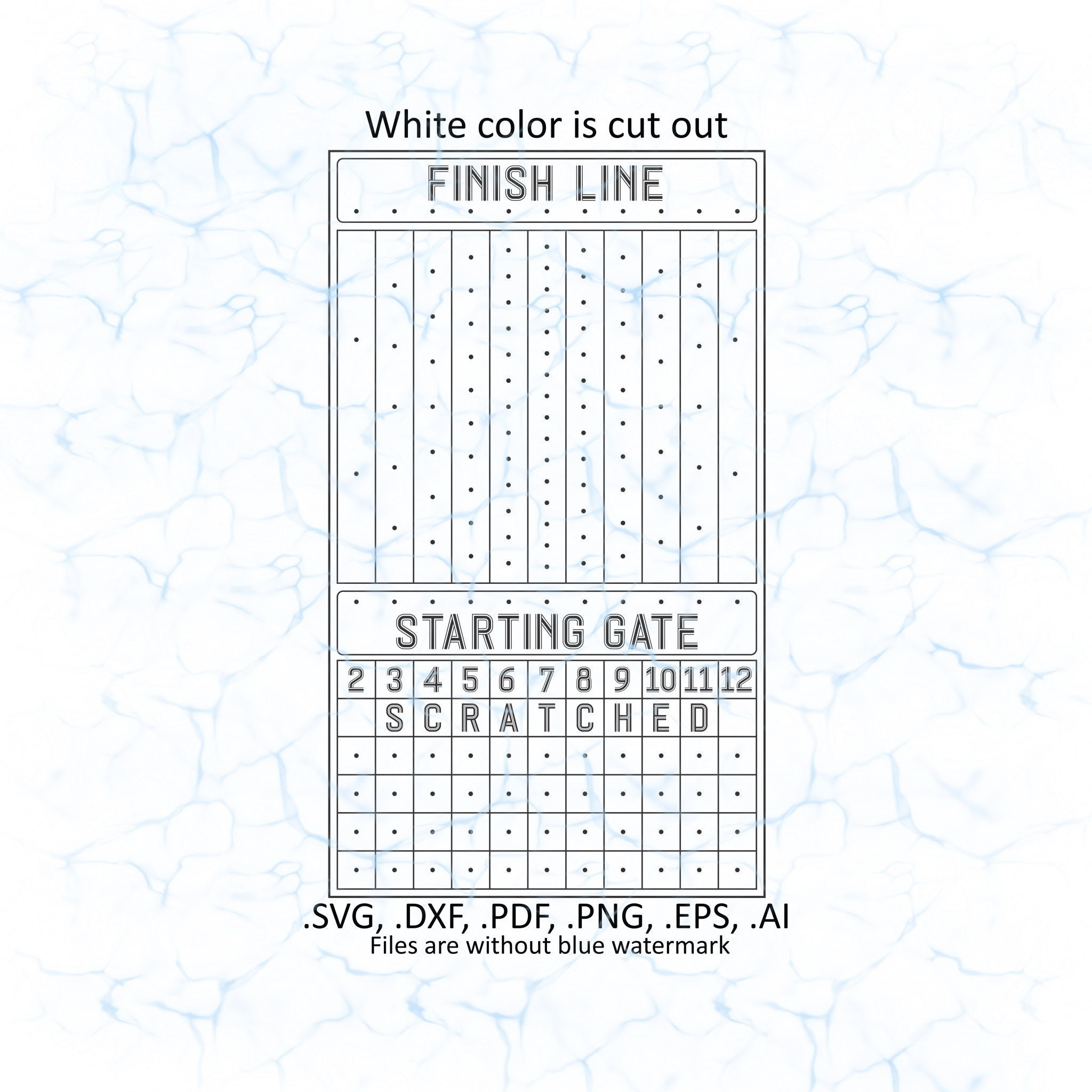 Horse Racing Board Game Svg Vector, Pdf, Dxf, Ai, Eps, Png Files