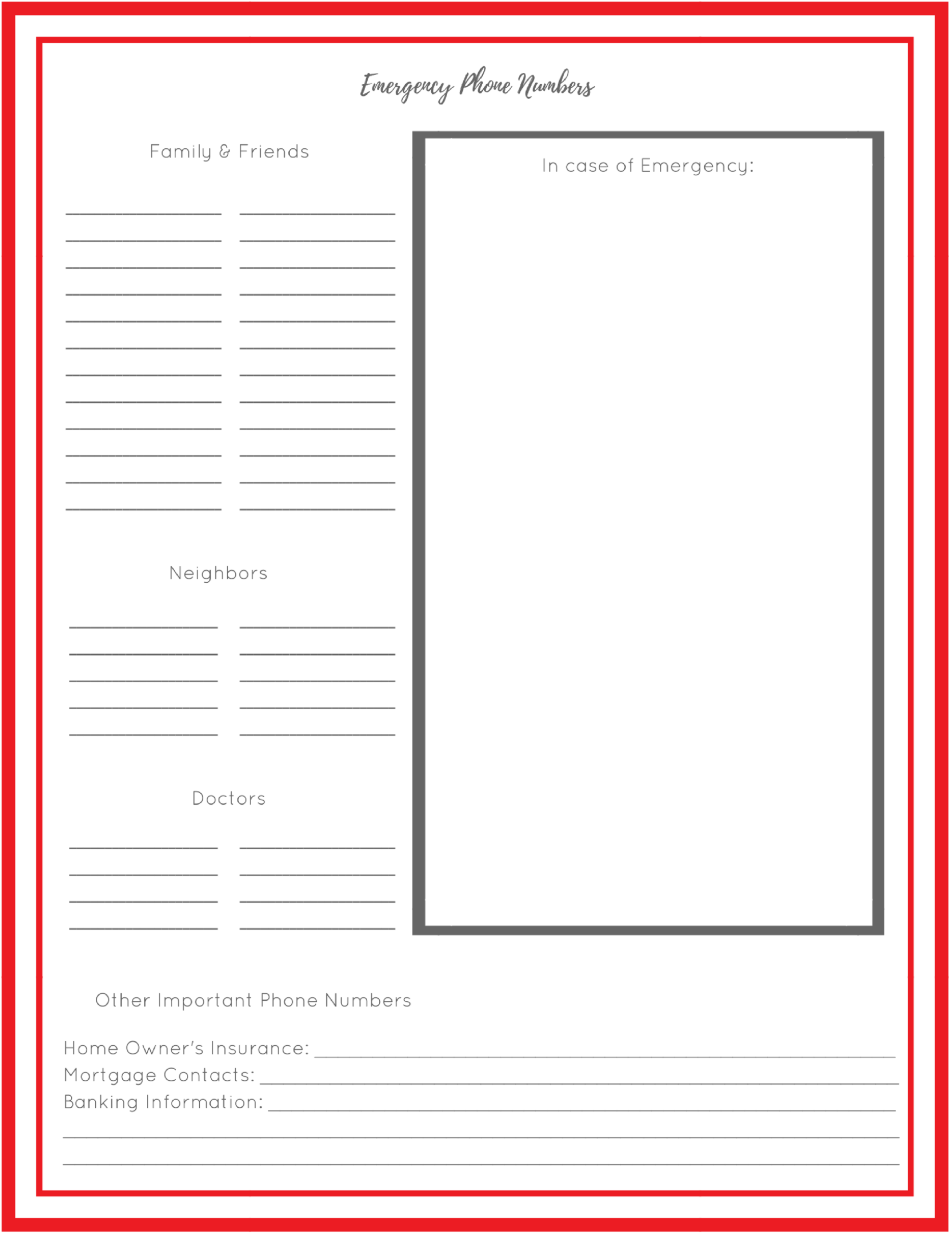 How to Build an Emergency Grab & Go Binder + FREE Printables