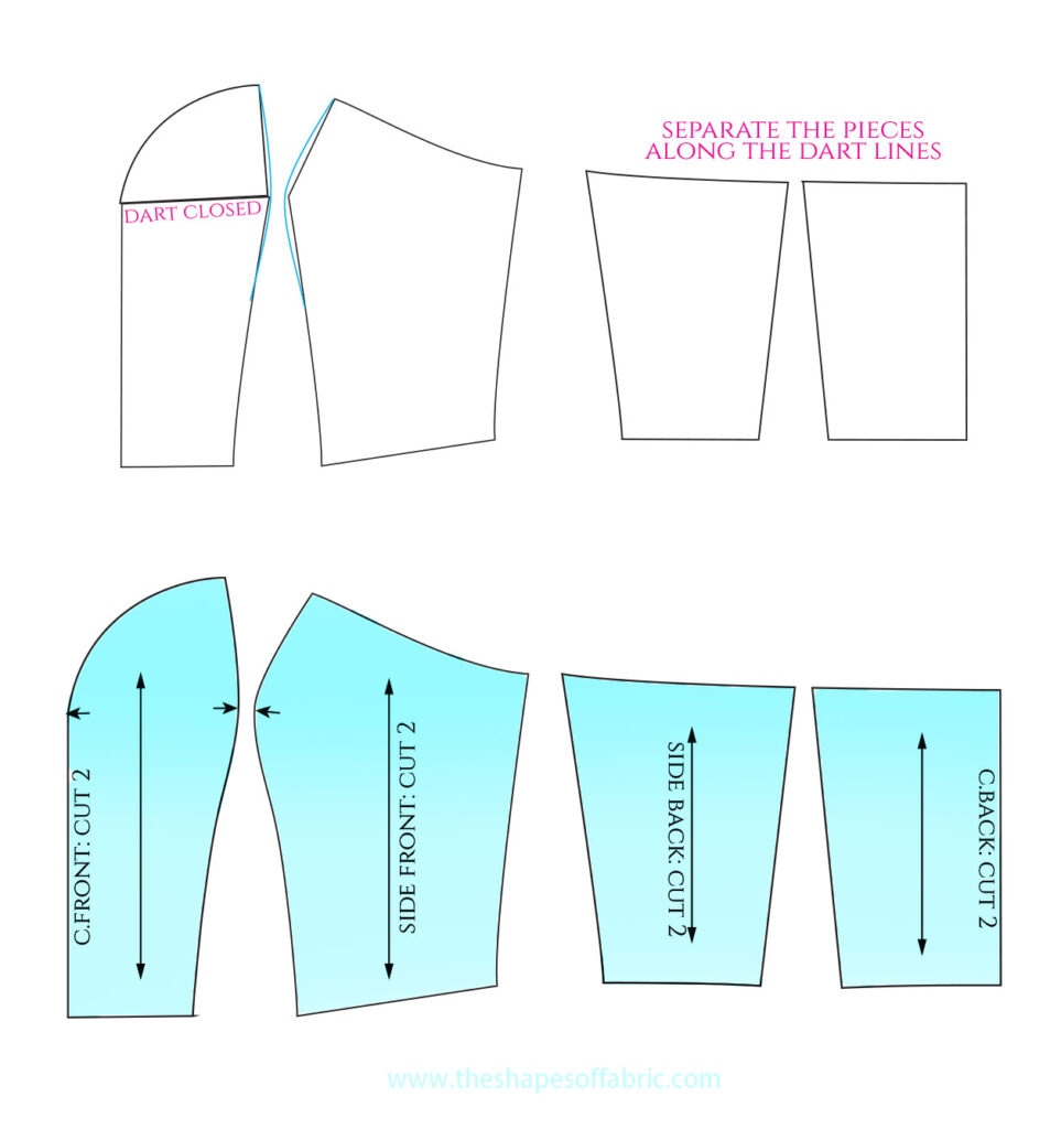 How to Draft Fitted Bodice Patterns for Strapless Garments