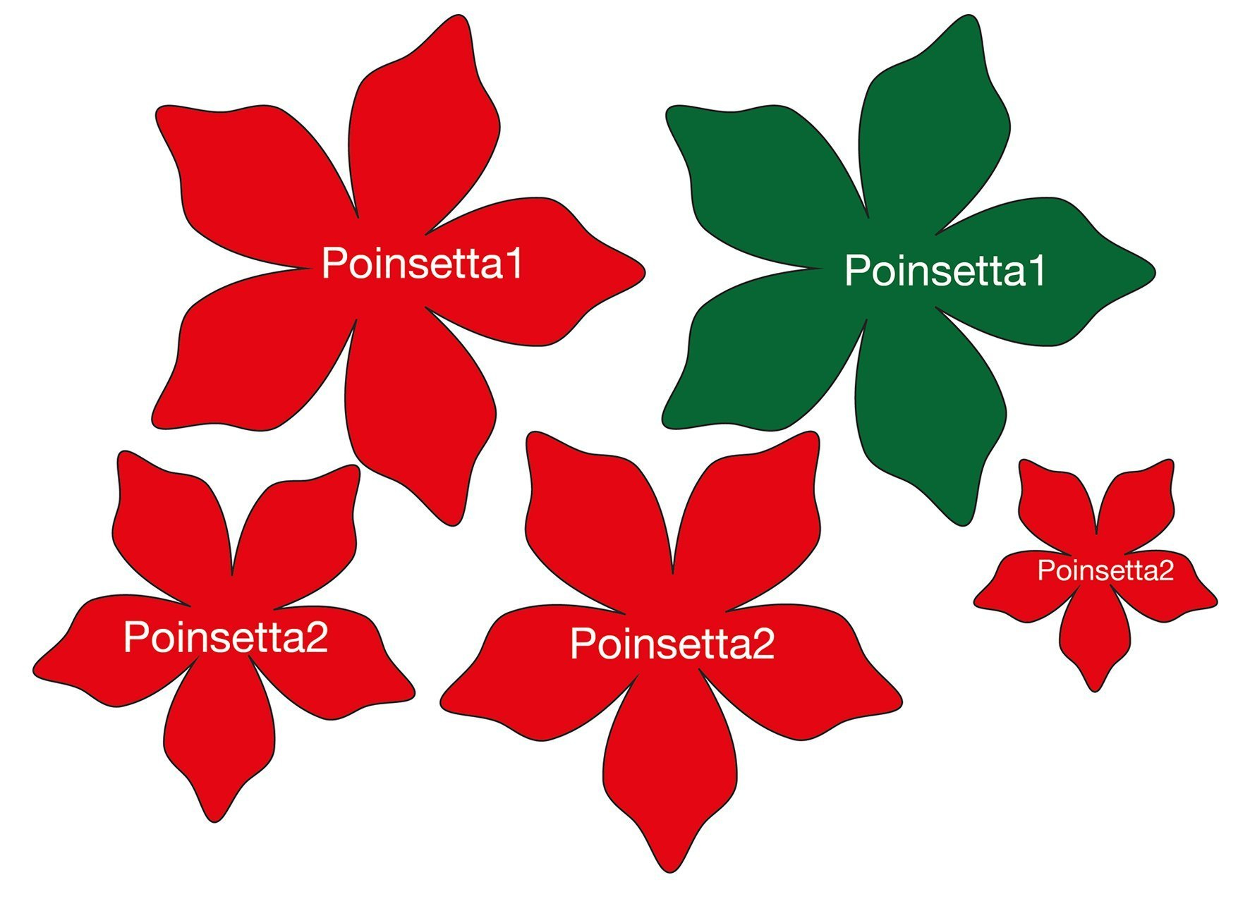 How to make a poinsettia decoration (with free template) » BERNINA How to make a poinsettia decoration (with free template) » BERNINA