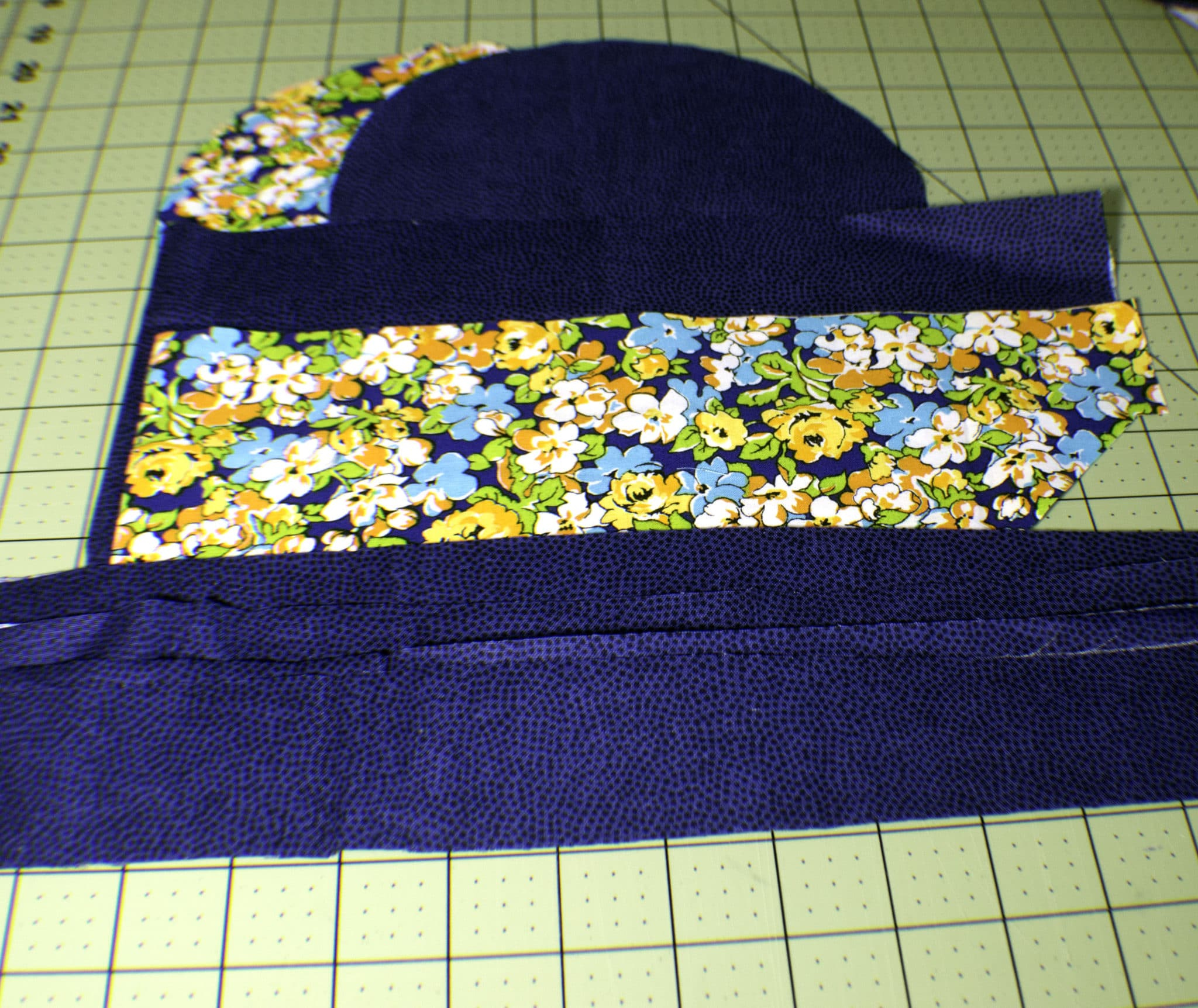 How to make a reversible chemo cap. Sew a reversible chemo hat.