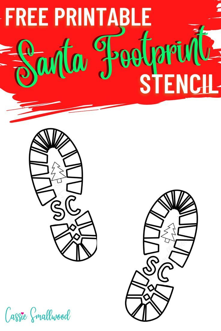 How To Make Santa Footprints On The Floor