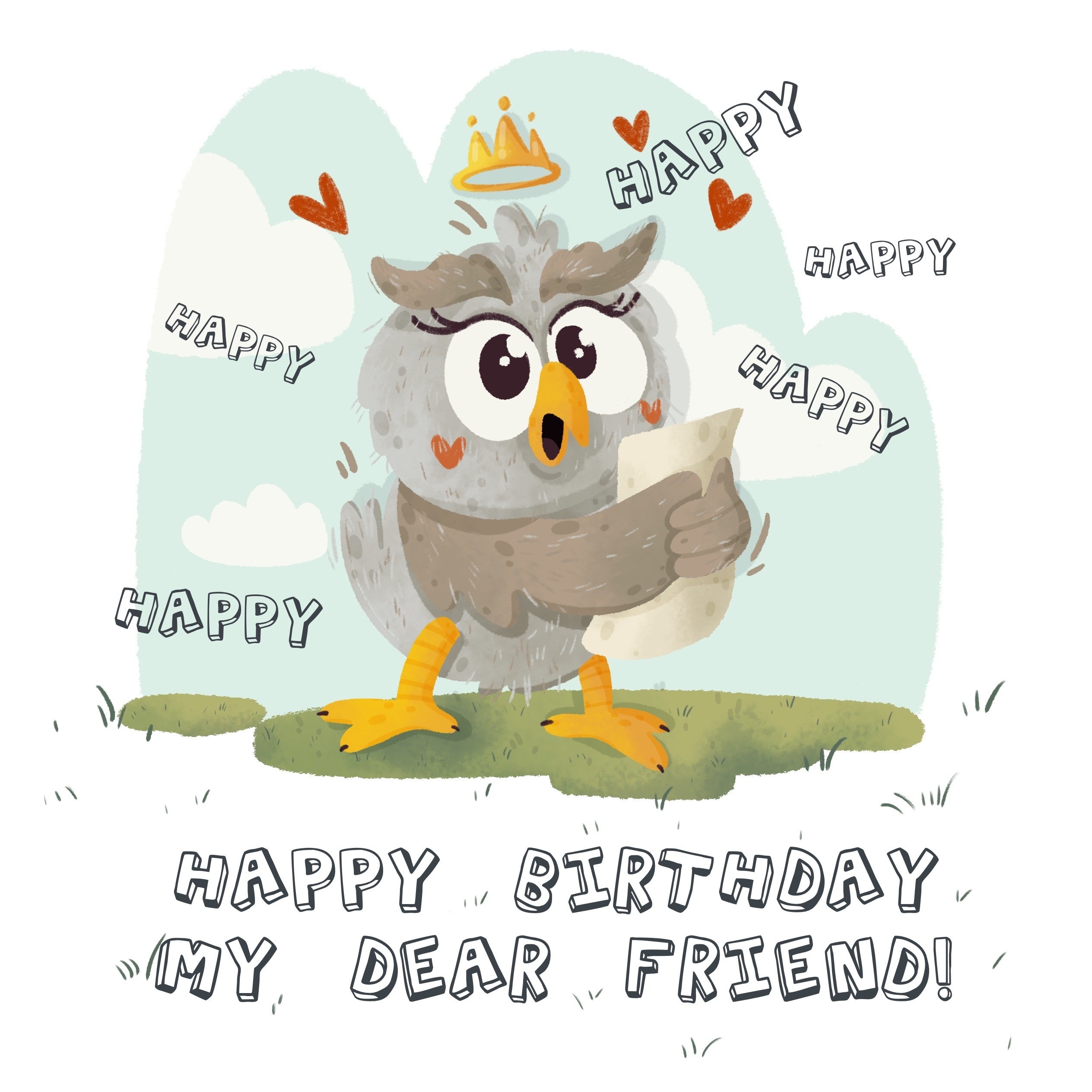 Humorous Greeting Card Free Printable Owl Birthday Cards Cowboy