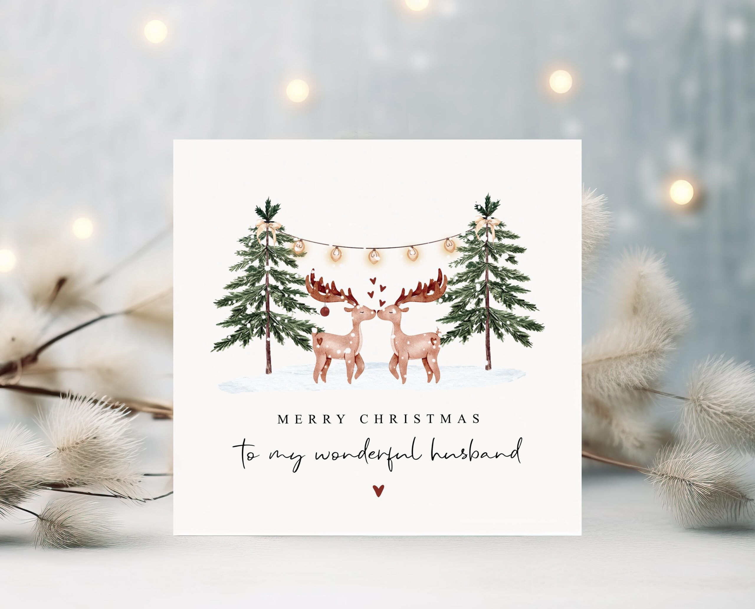 Husband Christmas Card Printable  FREE Printable HQ Christmas