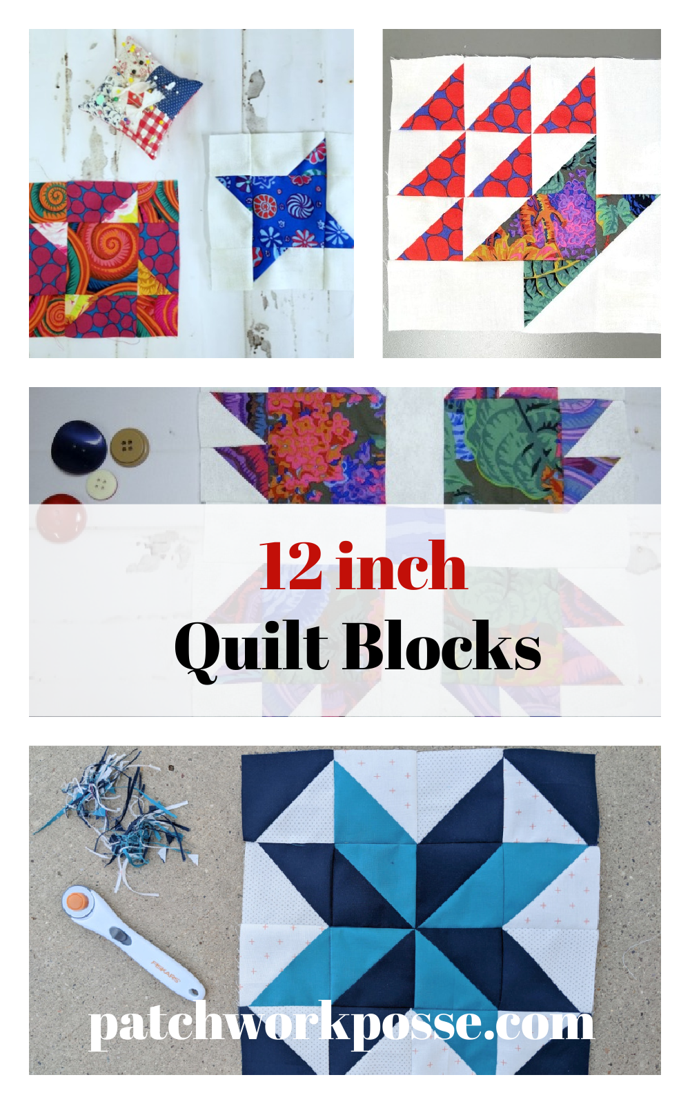 -Inch Quilt Block Patterns to Make for Free - Patchwork Posse