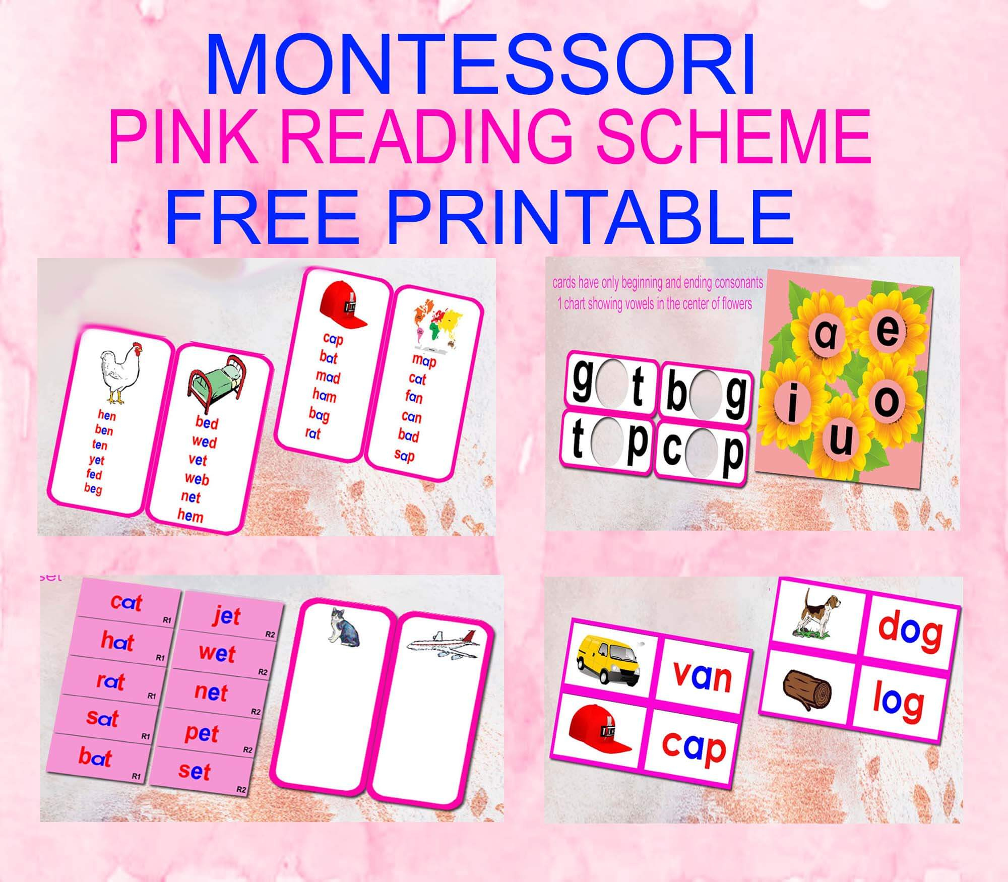 Introduction to Montessori Pink Reading Scheme Free Montessoriseries Introduction to Montessori Pink Reading Scheme Free Montessoriseries