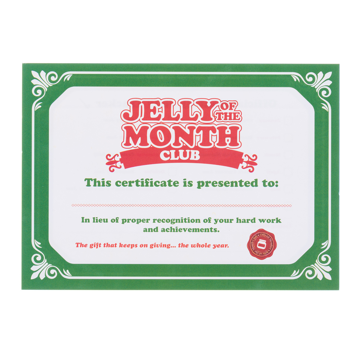 Jelly Of The Month Club Printable - Printable Party Favors