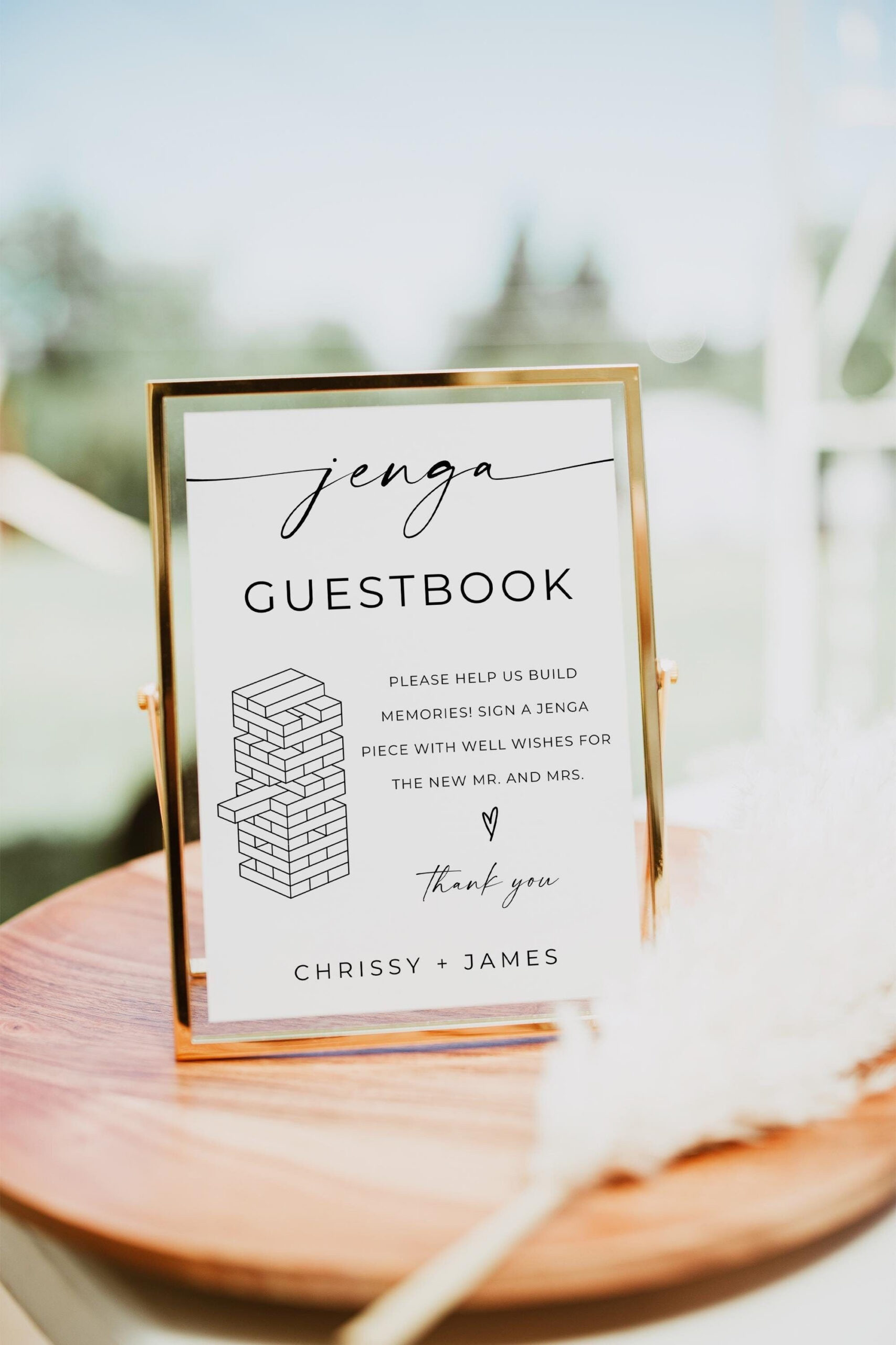 Jenga Sign In Guest Books - Shop on Pinterest