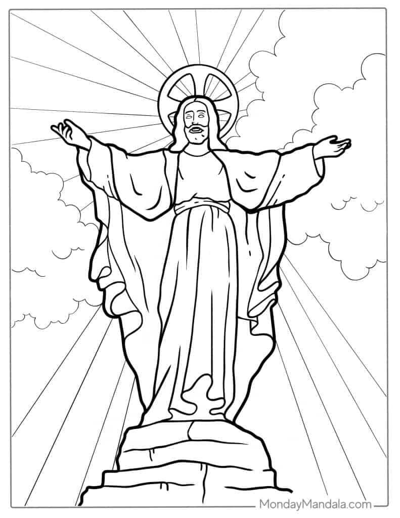 Jesus Coloring Pages (Free PDF Printables)