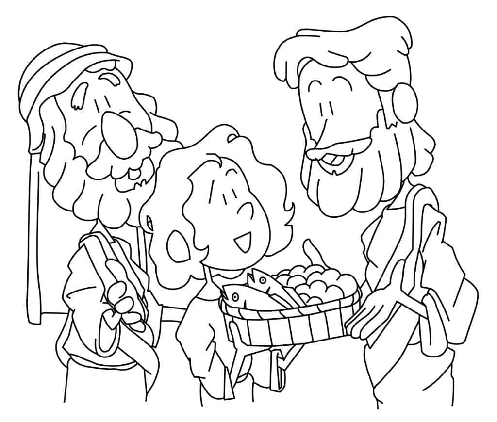 Jesus Feeds , Coloring Page - Ministry To Children