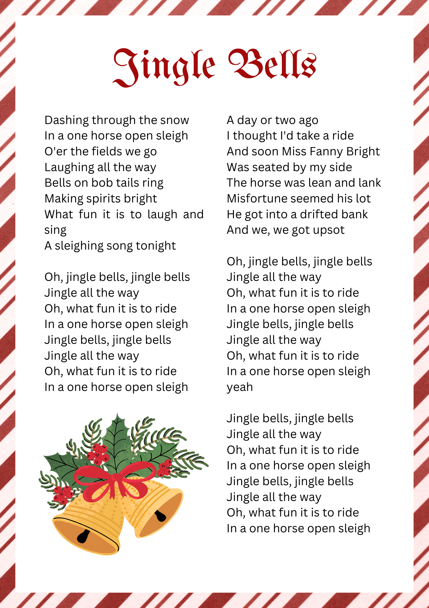 Jingle Bells Lyrics