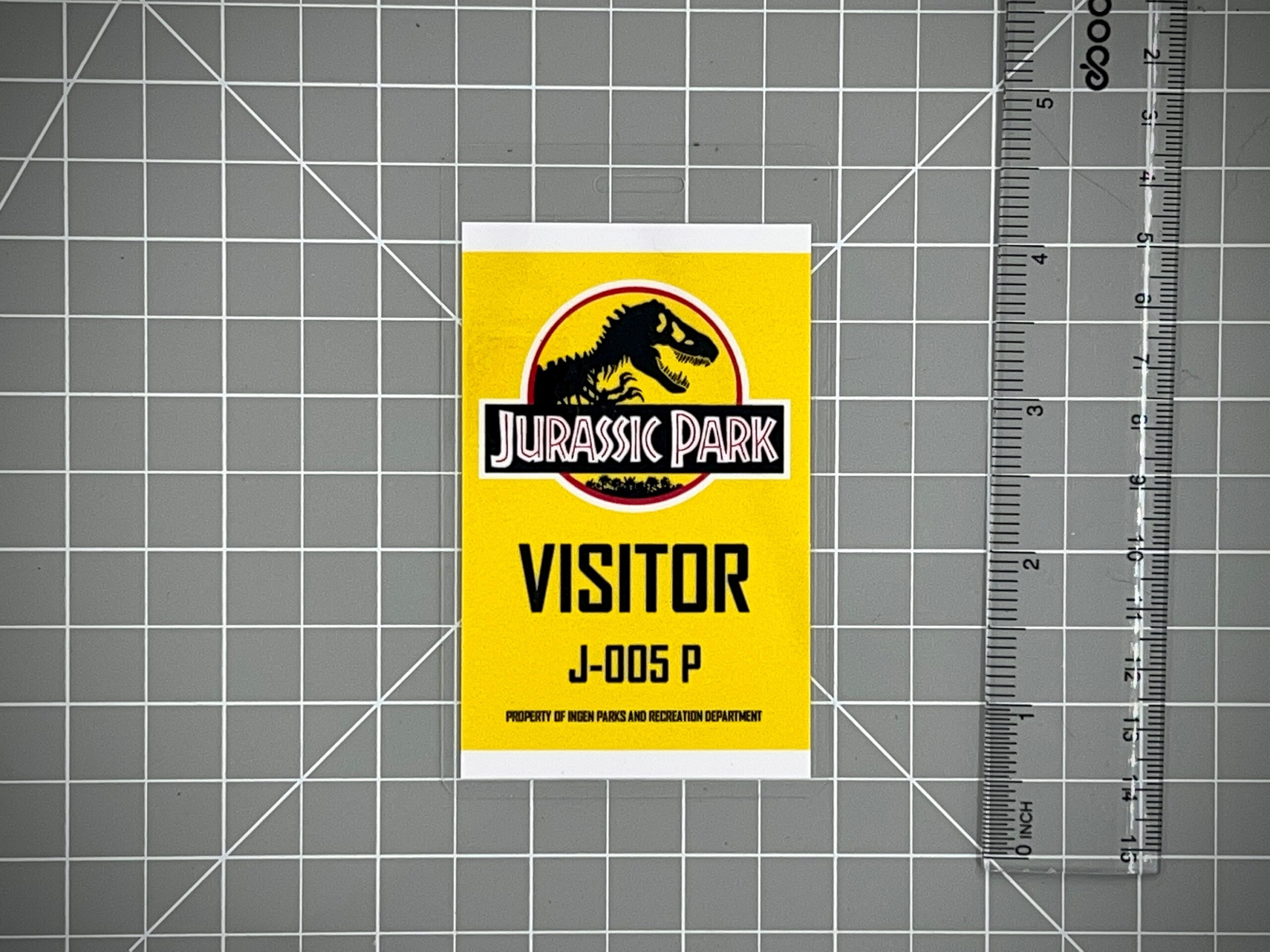 Jurassic Park Visitor ID Badge Set [PDF Digital Download] - Etsy