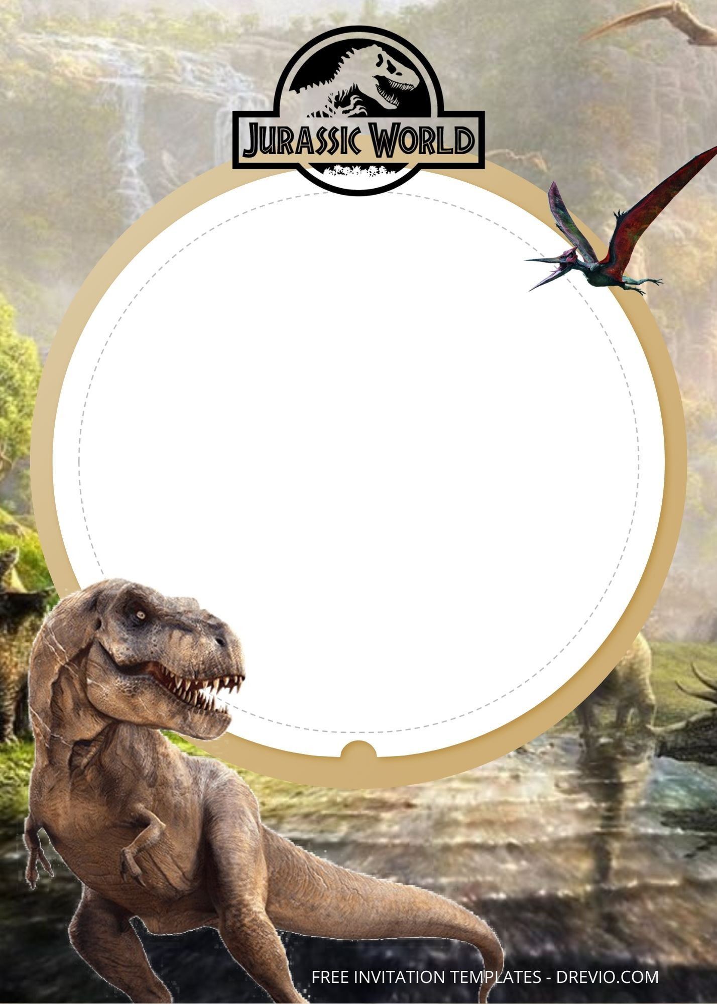 Jurassic World Party Invitations ct  Jurrassic Park Birthday