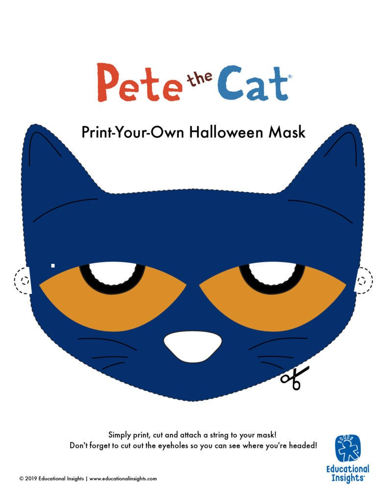 Kids Face Masks Pete The Cat Face Masks -  Pack Individually
