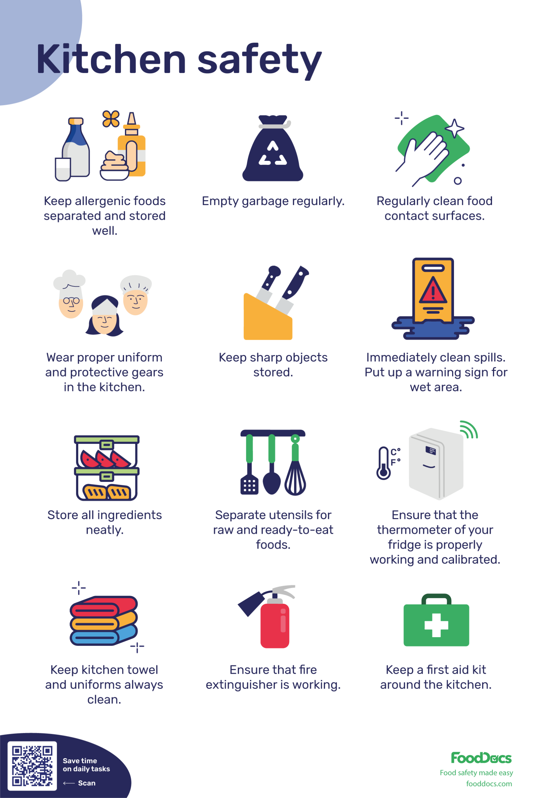 Kitchen Safety Poster  Download Free Poster