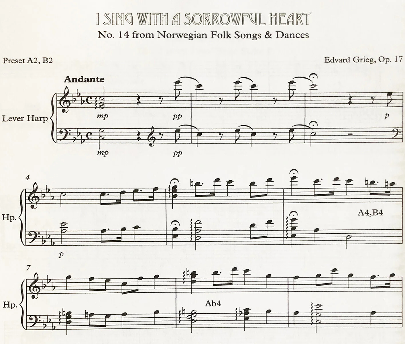 Lap Harp Sheet Music Printable Free For Beginners Kids Harp