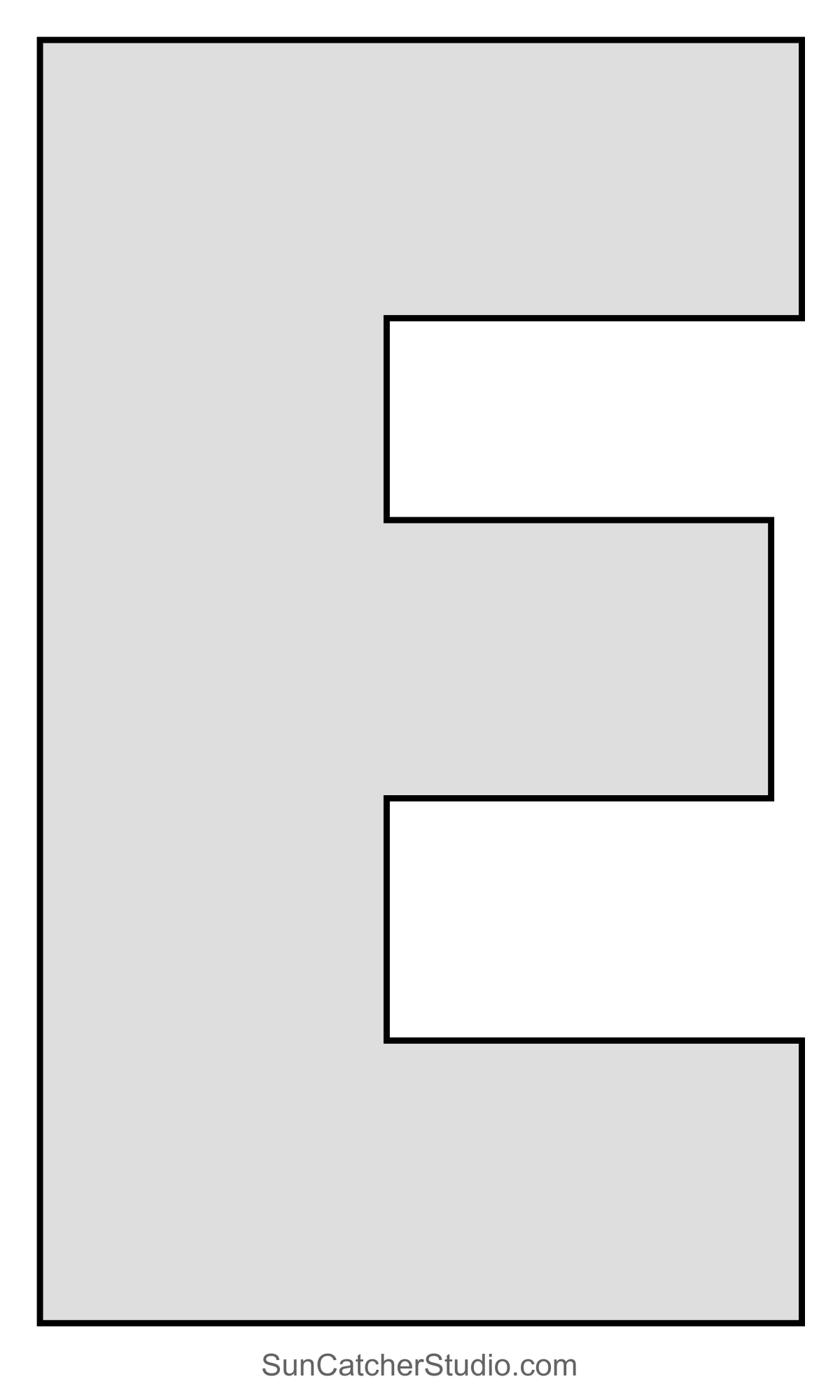 Large Letter Stencils (Printable Alphabet Lettering Font) – Free