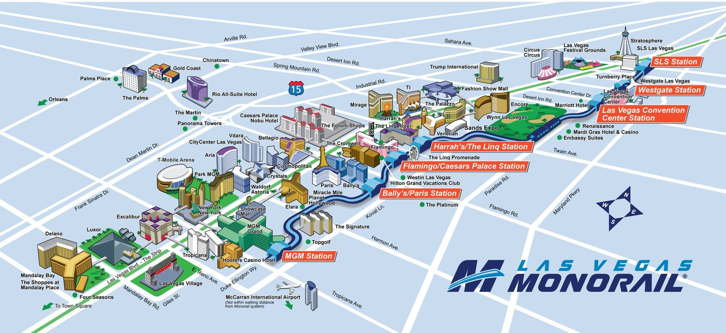 Las Vegas Maps - The Tourist Maps of LV to Plan Your Trip