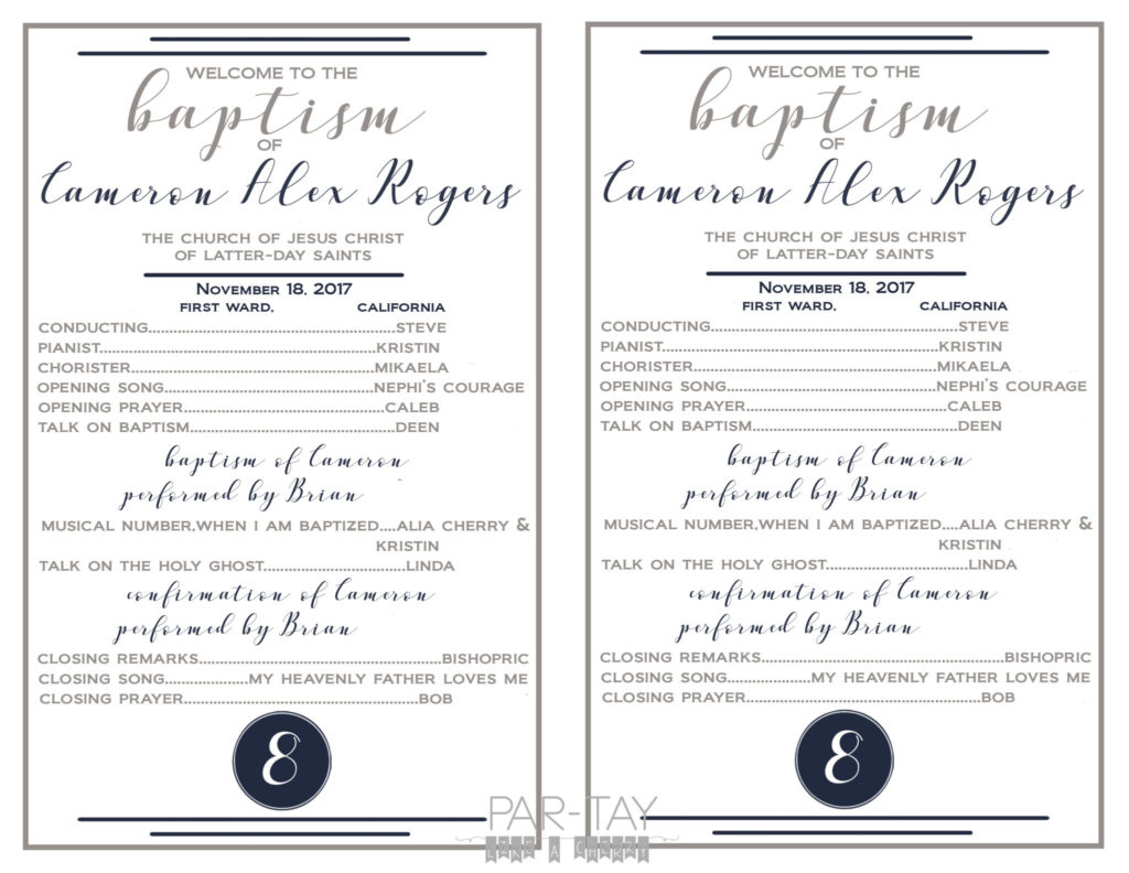LDS Baptism Ideas & Free Printables