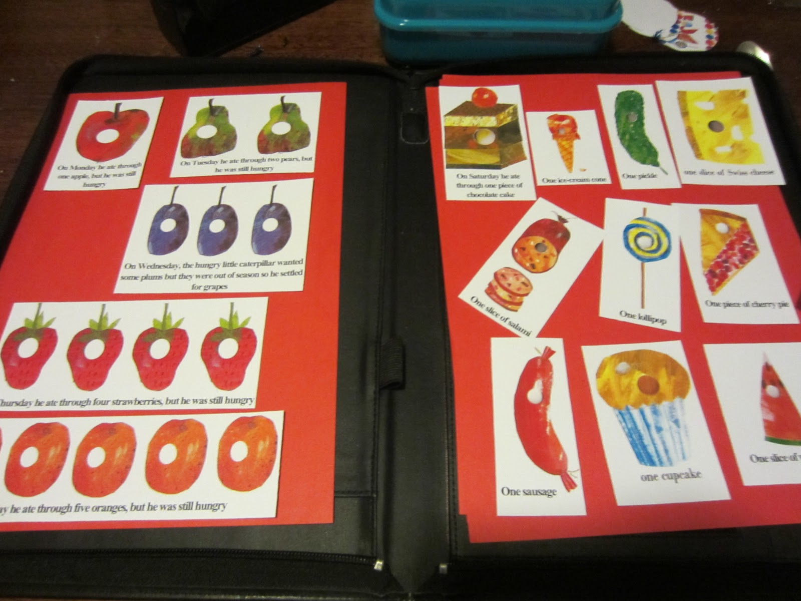 Learn with Play at Home: Very Hungry Caterpillar Food Labels