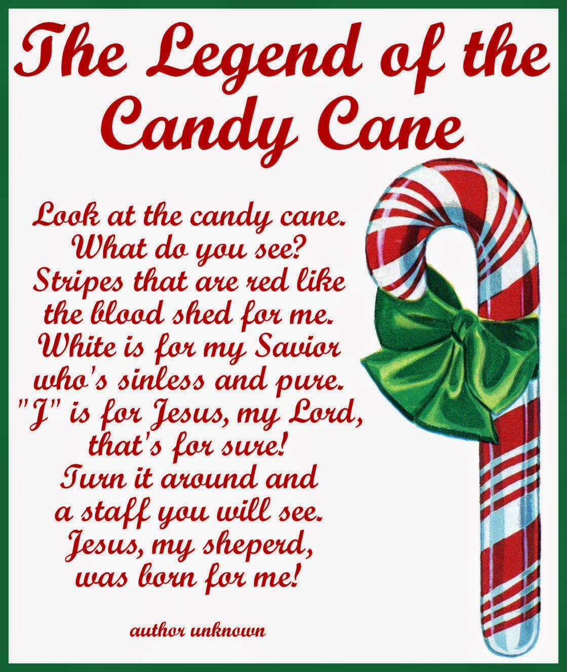 Legend Of The Candy Cane Story - Free PDF Printables Printablee Legend Of The Candy Cane Story - Free PDF Printables Printablee