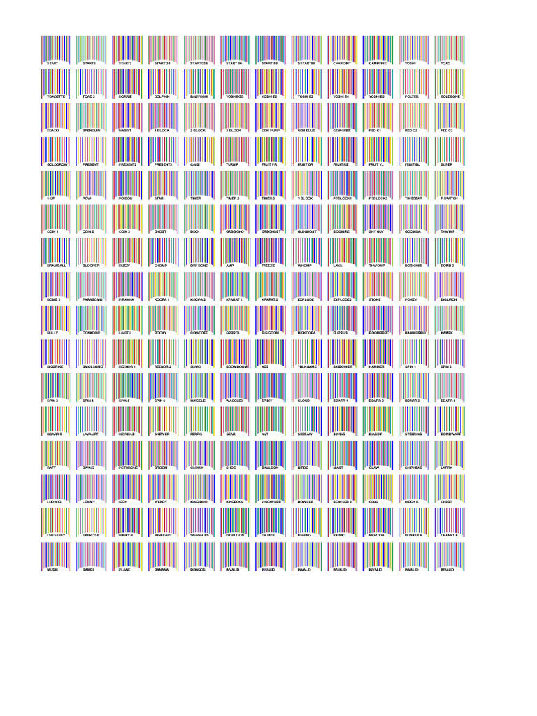 Lego Mario Barcodes  PDF