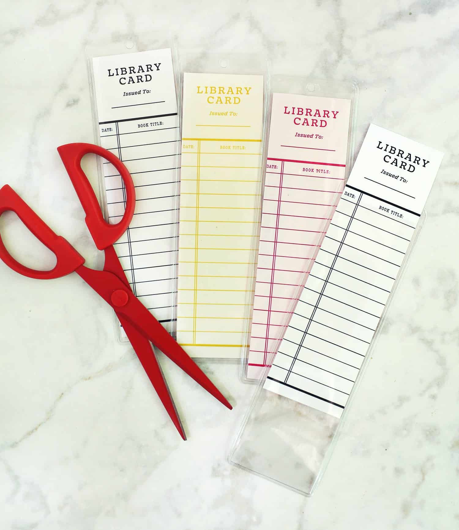 Library Card Bookmark (Free Printables) - A Beautiful Mess Library Card Bookmark (Free Printables) - A Beautiful Mess