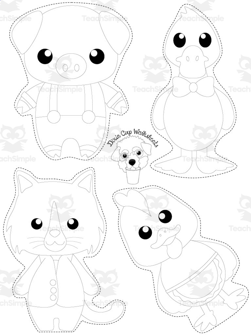 Little Red Hen Puppets